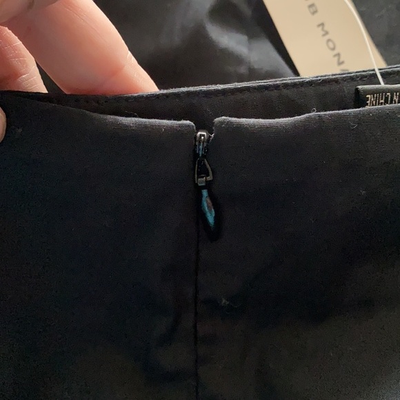 Club Monaco black pencil skirt size 0 cotton spandex blend - Picture 7 of 7